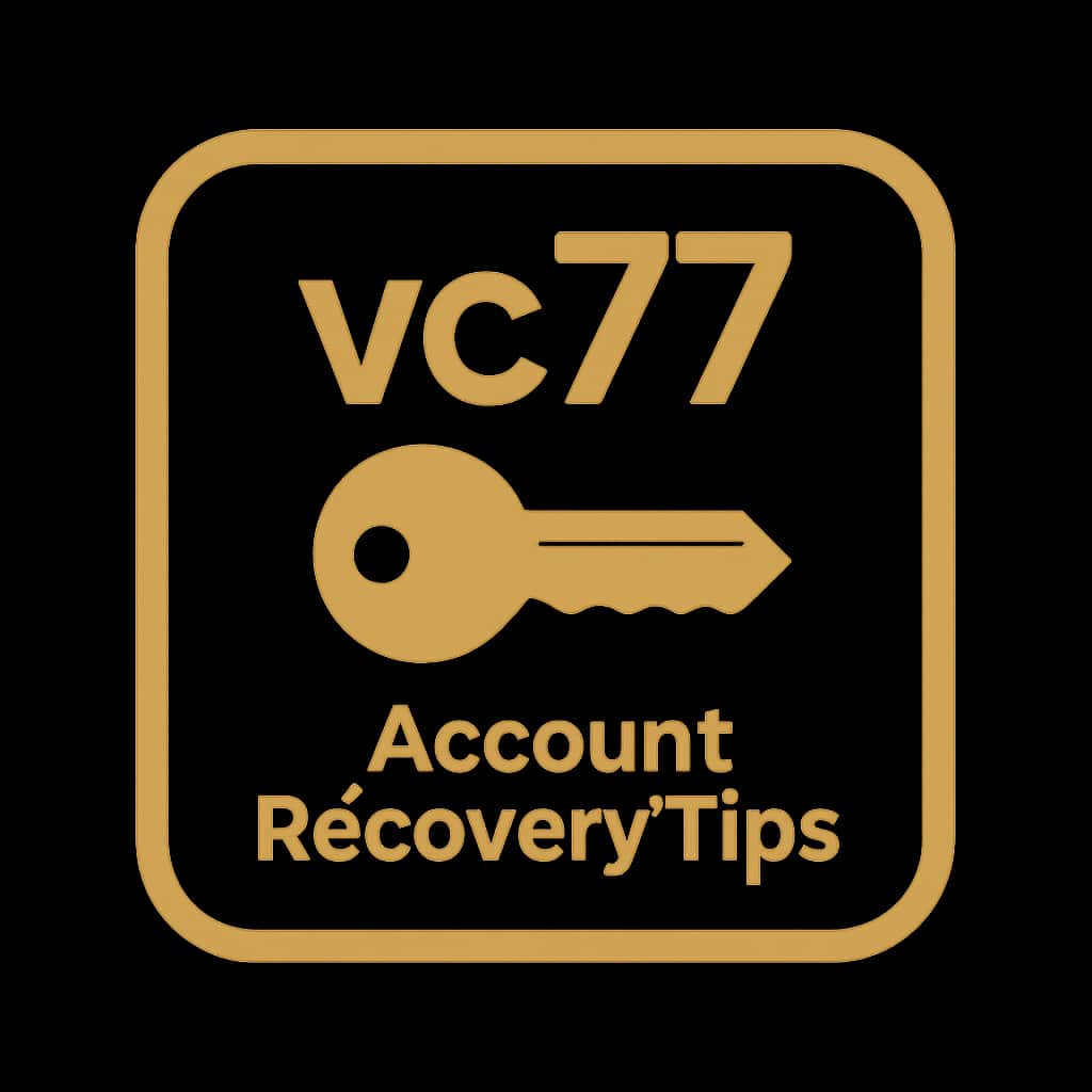 An icon representing vc77 account recovery assistance.