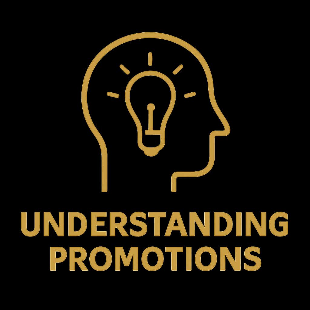 An icon representing understanding of vc77 Promotions, designed with a modern aesthetic.