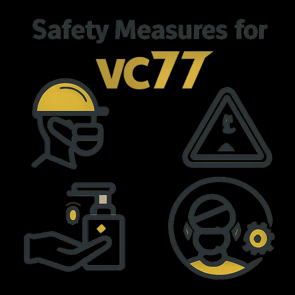 Diagram illustrating safety measures for vc77.