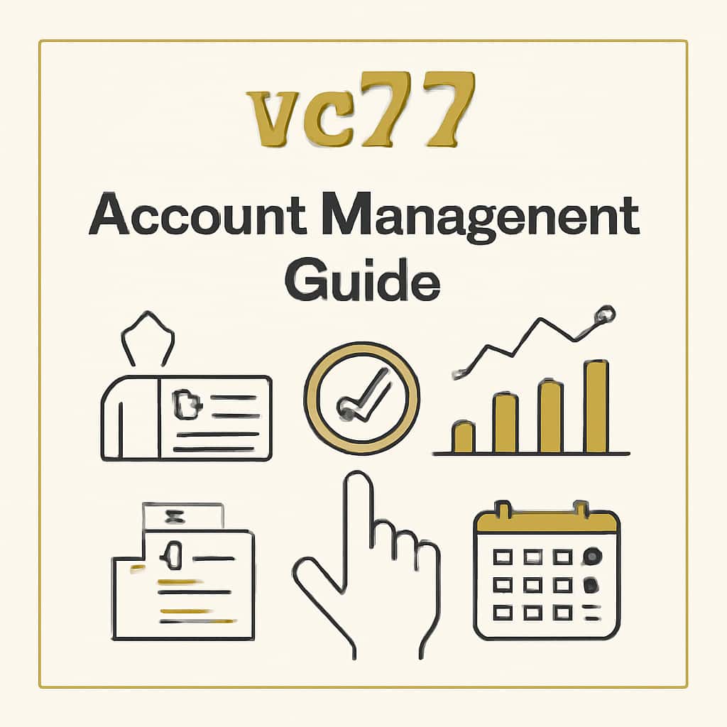 An educational diagram related to the vc77 Account Management Guide.